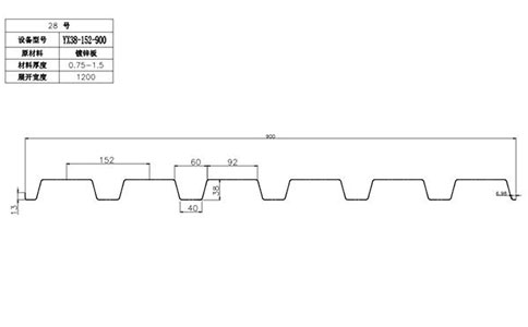 YX38-152-900開口樓承板
